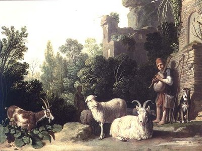 Capraio che suona la cornamusa da Nicolaes Cornelisz c.1592 1655 Moeyaert